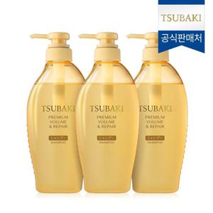 NEW 츠바키 프리미엄 볼륨 & 리페어 샴푸 450ml 3개