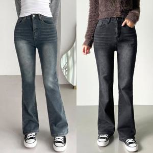 [2종세트] 융털 기모 속밴딩 부츠컷 데님팬츠_2926