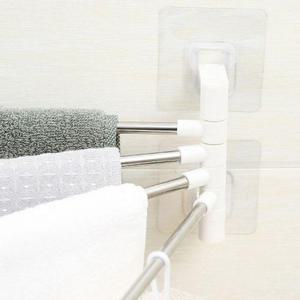 수건걸이 욕실 접착식 회전 4단 욕실걸이 M11376[WDE059D]