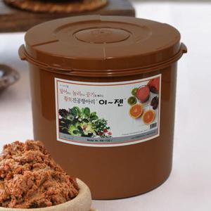 반찬통 이젠 진공항아리 22리터 원형 황토 밀폐용기  보관용기 HWBAA76C