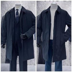 [트루젠]남성 네이비 구스 패딩 맥코트  패딩 점퍼 비지니스 패딩 점퍼 코트