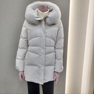 [꼼빠니아]허리라인 슬림 숏기장 다운패딩 CAEW1-WIH110_IC