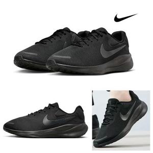 [나이키]발볼넓은 4E 와이드 런닝화 러닝화 조깅화 남성 올블랙 레볼루션7운동화