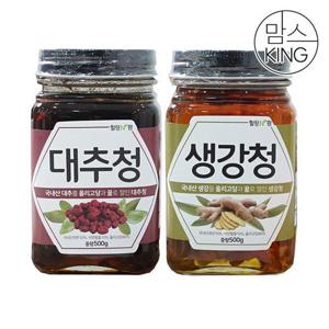 갤러리아_[맘스킹]가고파힐링푸드 대추청 500g+생강청 500g