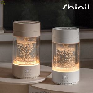 ★[텐텐특가｜신일]★ 25년출시 3.5L 가열식 가정용 스텐레스 무드등 원통형 물멍 가습기 SUH-CV600ZA