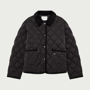 [행텐]행텐 여성 라이트 웨이트 카라 퀼팅 점퍼_블랙