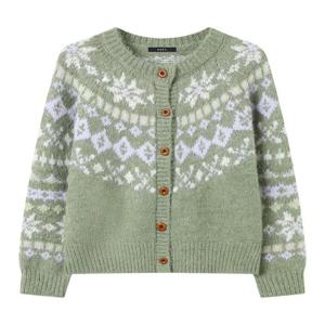 [GGPX]빈티지 노르딕 눈꽃 라운드 긴팔 가디건 (GPDCK041D)