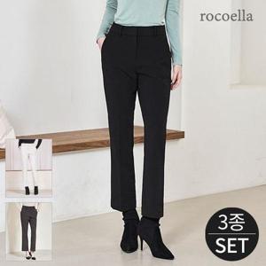 [로코엘라] 크루디 스트레치 밴딩 여성 웜기모 팬츠 3종세트