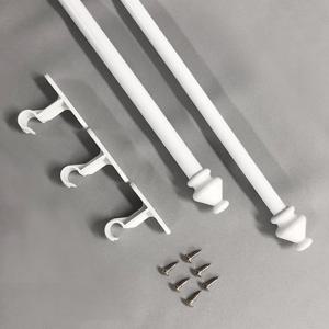 까르데코 15파이 화이트 2단 커튼봉(100~180cm)