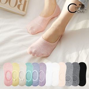 남여 클래식 기본 페이크삭스 실리콘 덧신 40켤레