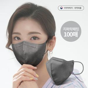 [아이프리] kf 94 마스크 새부리형 대형 숨쉬기 편한 마스크 그레이100매