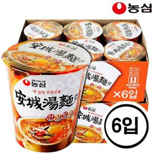 농심 안성탕면 소컵 (6입) 1박스