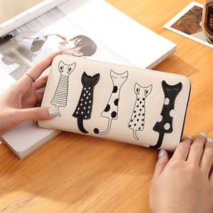 초등장지갑 여학생 PU MINI클러치형 장지갑 화이트