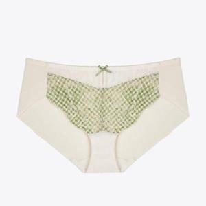 예스 DP02 그린패턴 여성 햄라인팬티 여자 편한 속옷 삼각 스판 햄팬티 학