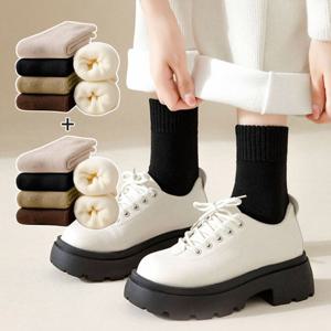 [루즈루나] [5+5] 로이 방한 겨울 여성 무압박 기모양말 융털양말 10컬레 세트