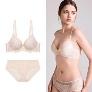 [에블린]헴팬티세트 로맨티크_솔리드 노와이어 (베이지) BEIGE EBBRFA415H