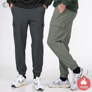 투엘라 데일리카고 남성 스트레치 기모 카고 조거 밴딩 트레이닝 팬츠(M6WP04)