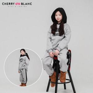 [체리블랑]브룩후드기모상하세트 키즈,주니어