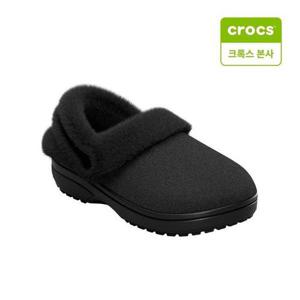 갤러리아_[크록스 본사]언퍼게터블 스웨이드 클로그 블랙 212106-001 남여