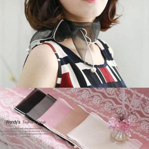 [웬디즈갤러리]시스루 진주 쁘띠 스카프 NMP001