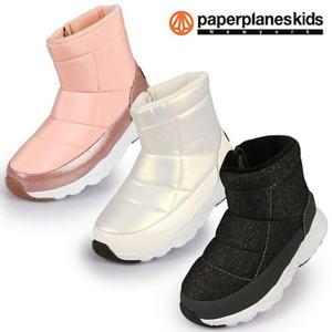 [페이퍼플레인키즈]PK8212 아동 패딩 부츠 방한화 기모 슈즈 아동화 키즈 어린이 신발