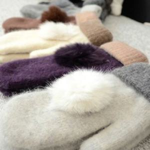 왕방울벙어리장갑/털장갑 니트장갑 모직장갑 털장갑 (W7F1A41)