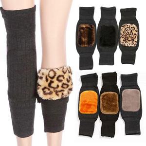 따뜻한 기모 털 무릎 레그워머 벨벳 수면 무릎토시 (WD1E5DB)