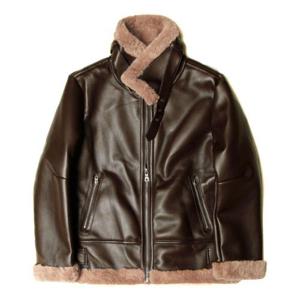 남자코디 멋쟁이 남친룩 남성 무스탕 브라운