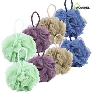 [우리가스토리] 플라워 샤워볼 50g x 8입 샤워타올 타월