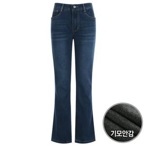 여성 FW 기모 방한 히든밴딩 세미부츠컷 중청 청바지N VS-WPT-20115-중청