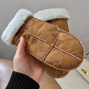 장갑 무스탕 안감 털 겨울 벙어리 퍼 기모 데일리룩 (WFGOUUO)