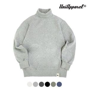[유니어패럴]베이직 기모 터틀넥 스웨트셔츠 그레이