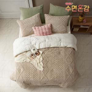 (SS+SS)방송에서만2세트/에어룸 수면온감 보온꿀잠 니트 극세사 침구2세트(이불2+패드2+베개커버2)