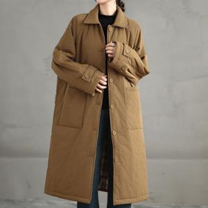 [몽벨리즈]클래식투포켓트렌치패딩코트 mde2302584