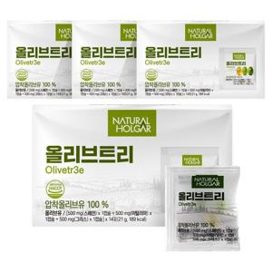 [네츄럴올가] 올리브오일캡슐 올리브트리 4박스 (박스당 14포) / 엑스트라버진