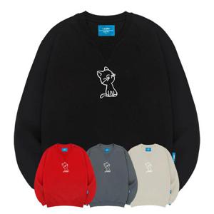 엘라모 기모M 고양이 맨투맨 남녀공용 빅사이즈 S~4XL