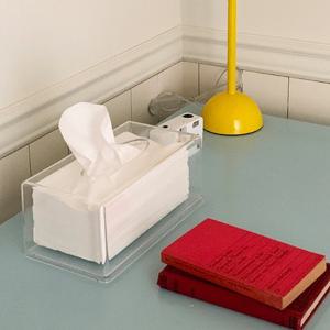 인테리어 투명 아크릴 티슈 케이스 -각티슈