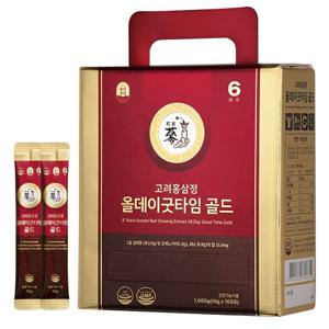 진세노사이드 15mg 풍년보감 6년근 고려홍삼정 올데이굿타임 골드 홍삼스틱 100포 지함