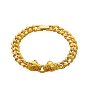 갤러리아_여자 순금 팔찌 체인 더블 호랑이 24K 56.25g 18K장식