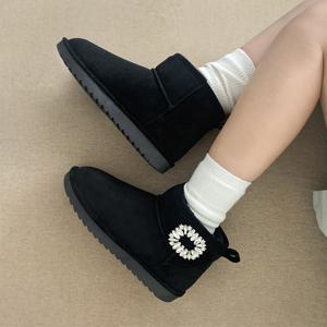 ★홈앤특가★[엘칸토] 정상가139,000원 여성 스웨이드 보석 털부츠 2.5cm LCWA07M44V