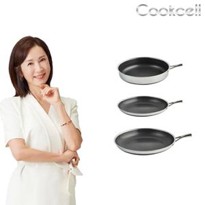 쿡셀 블랙큐브 프리미엄 IH프라이팬 3종구성(프라이팬24cm,  프라이팬28cm, 소테팬24cm)