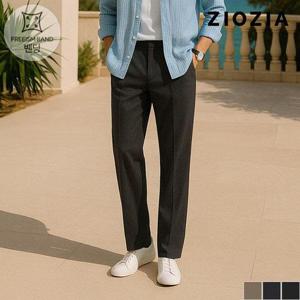 [지오지아]세미와이드핏 사이드밴딩 슬랙스 (AED1PP1101_B)