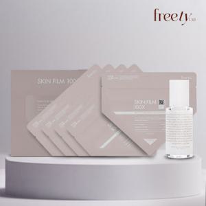 [최초공개 스킨필름 100X 25일 관리 프로그램] 프리티랩 스킨필름100X 50매 + 콜라겐앰플