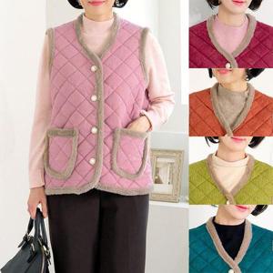 [엄마옷 로즈맘] 루찌컬러풀털안감골덴조끼