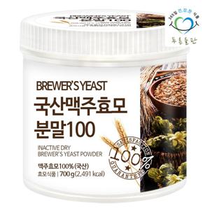 [푸른들판] 국내산 건조 맥주 효모 분말 100% 700gx1통 건조효모 가루 파우더