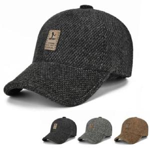 [피케이인터내셔널]겨울 남자 모직 귀마개 챙 모자