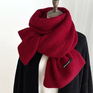 머플러 목도리 넥워머 여성 남성 겨울 부드러운 그리드 니트