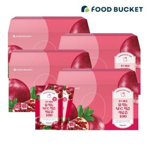푸드버킷 NFC착즙 유기농 석류즙 4박스 (총 120포)