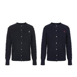 [폴로랄프로렌]랄프로렌 폴로 여성 케이블 니트 꽈배기 가디건 2종택1