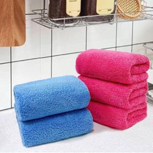 주방용품 극세사 고급 만능크리너 두꺼운 복실이 행주 40x30 1P